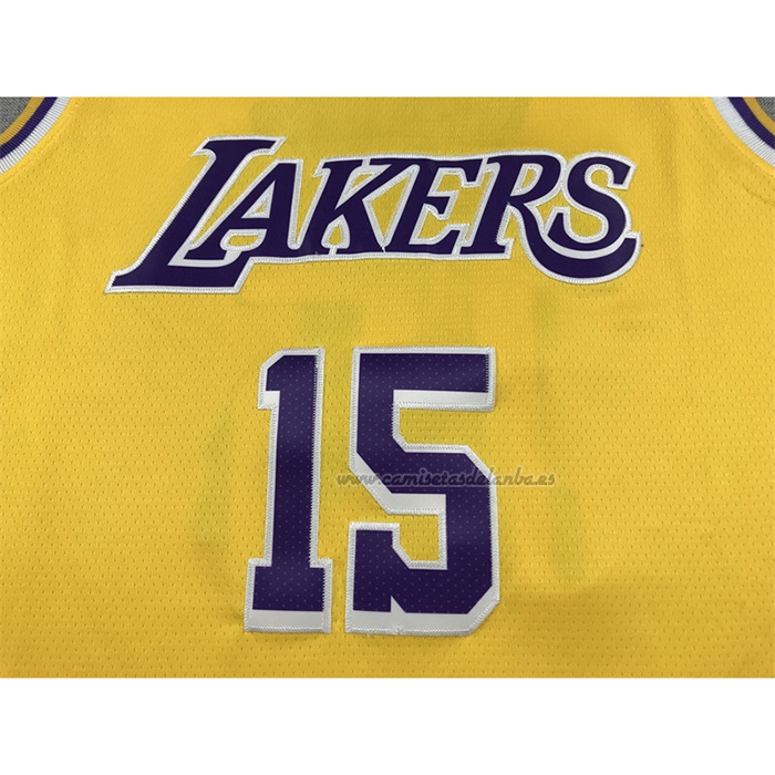 Camiseta Los Angeles Lakers Austin Reaves NO 15 Icon 2022-23 Amarillo